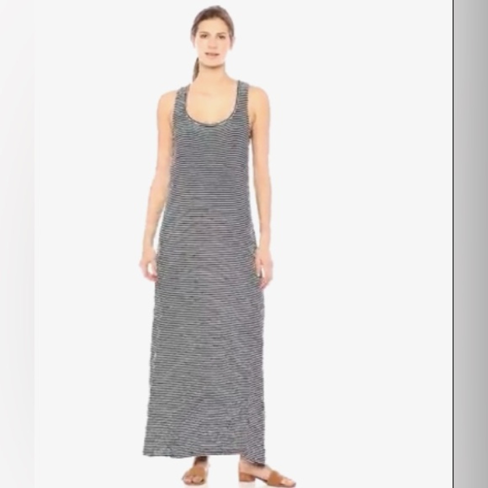 Striped Sleeveless Maxi Dress